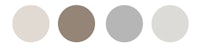 a set of gray, beige, and brown surfboards on a white background